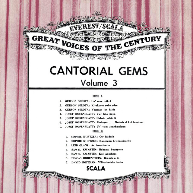 Cantorial Gems, Vol. 3 cover
