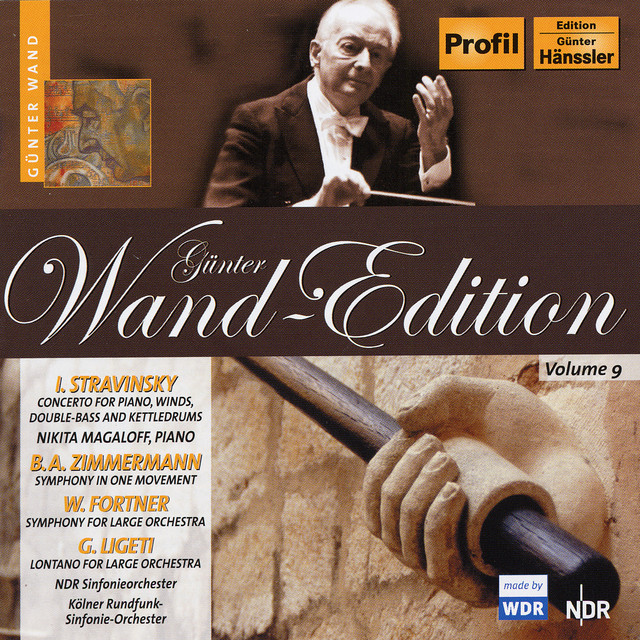 Stravinsky, I.: Concerto for Piano and Wind Instruments / Zimmermann, B. / Fortner, W.: Symphony / Ligeti, G.: Lontano cover art