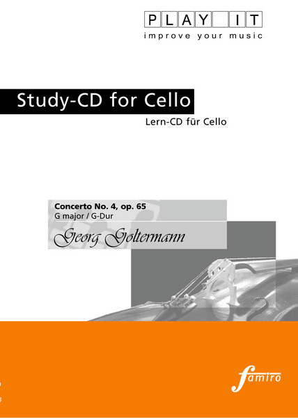 PLAY IT - Study-CD for Cello: Georg Goltermann, Concerto No. 4, op. 65, G major / G-Dur cover art