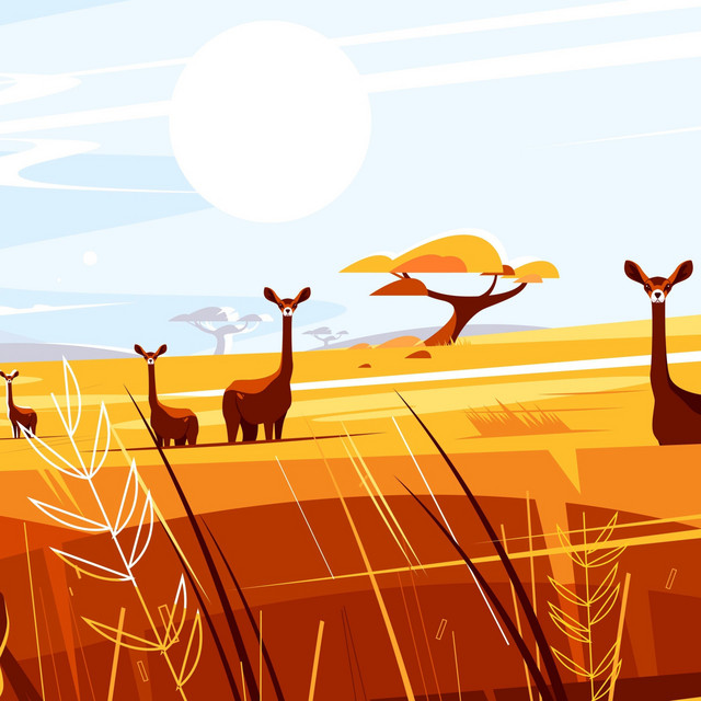 Cover art: Sunrise over the Serengeti — Vens Adams