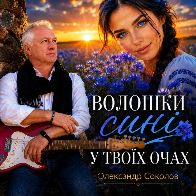 Обкладинка: Волошки сині у твоїх очах — Музика і виконання Олександр Соколов