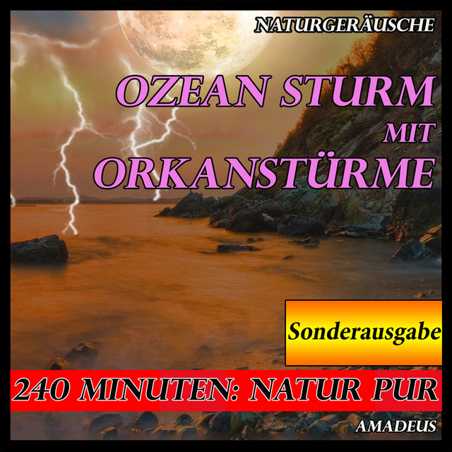 Ozean Sturm mit Orkanstürme: Naturgeräusche: 240 Minuten Sonderausgabe cover art