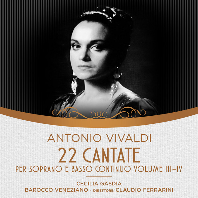 Vivaldi: 22 Cantate per Soprano e basso continuo Volume III-IV Cecilia Gasdia cover art