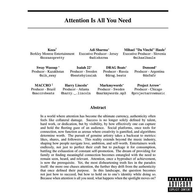 Attention Is All You Need cover art
