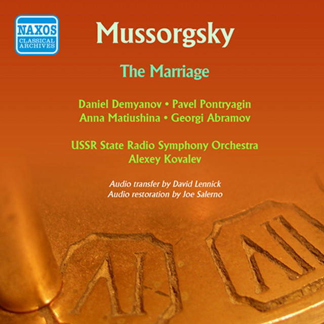 Zhenit'ba, Act I (the Marriage) cover art