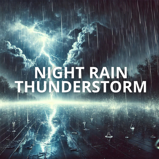 Night Rain Thunderstorm: Gentle Piano for Tranquil Slumber