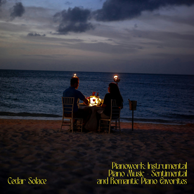 Cover of Pianowork: Instrumental Piano Music - Sentimental and Romantic Piano Favorites by Cedar Solace