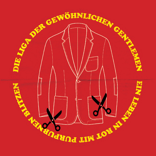 Ein Leben in Rot mit purpurnen Blitzen