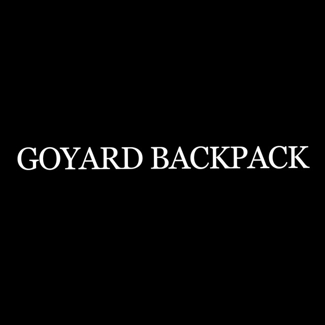 GOYARD BACKPACK cover art