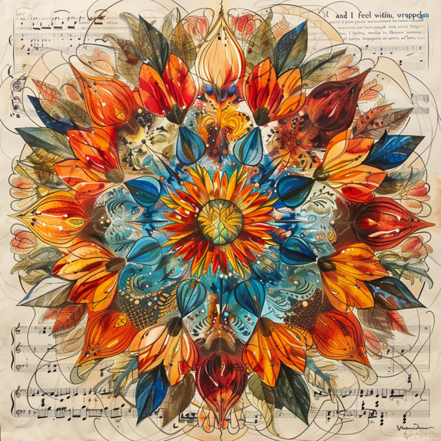 And I feel within, wrapped in arms, flowers of love