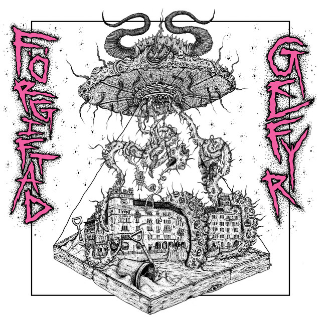 Förgiftad / GEFYR Split LP cover art