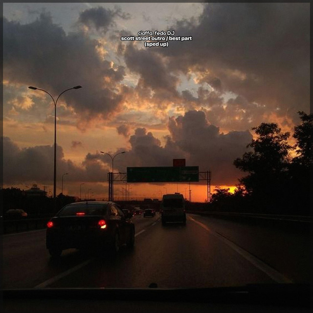 scott street outro / best part (sped up) cover art