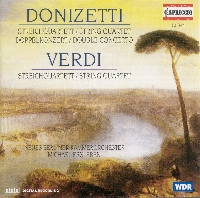 Donizetti, G.: Concerto for Violin and Cello / String Quartet No. 17 / Verdi, G.: String Quartet (Arr. for Strings) cover art