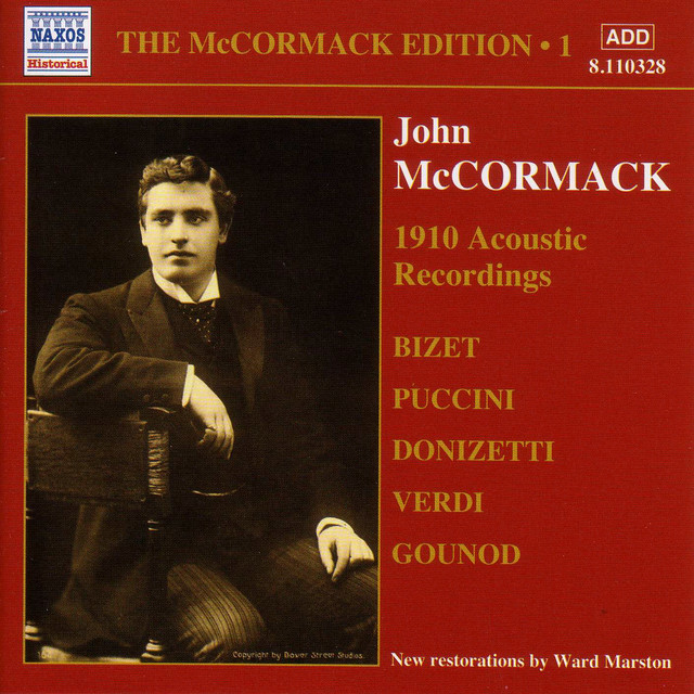 Mccormack, John: Mccormack Edition, Vol. 1: The Acoustic Recordings (1910) cover