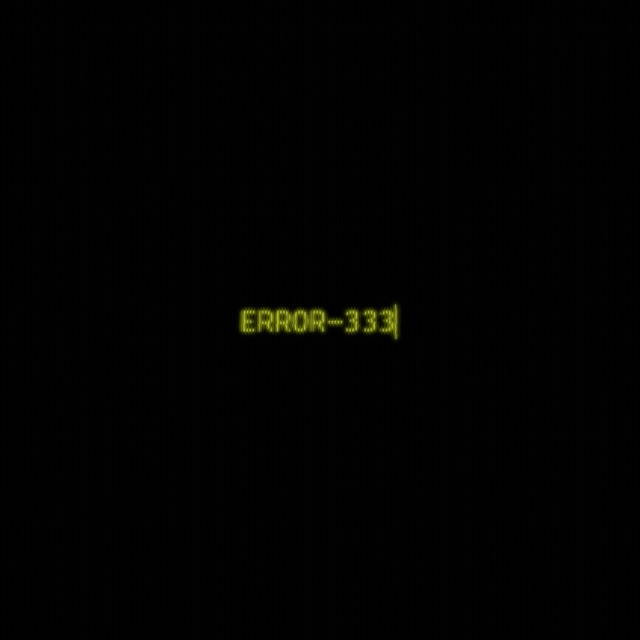 ERROR 333 cover art