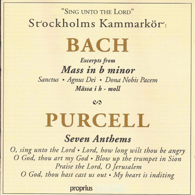 Sing unto the Lord cover art