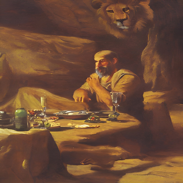 Dining in the Lion's Den cover art