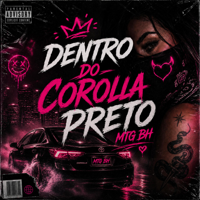 Dentro do corolla preto Mtg bh