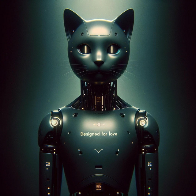 Обкладинка: Серце із кодів — Neuro Cat