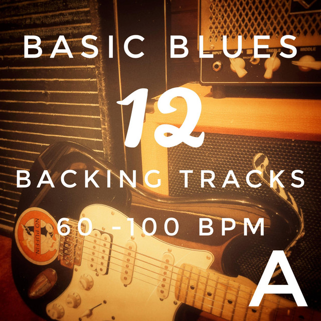 Basic Blues 12 Backing Tracks in A 60 to 100 bpm cover art