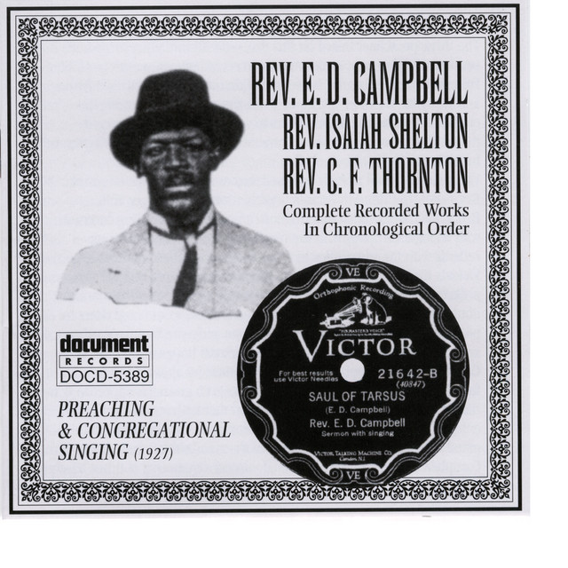 Rev. E.D. Campbell - Rev. Isaiah Shelton - Rev. C.F. Thornton cover