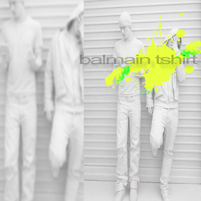 balmain tshirt cover art