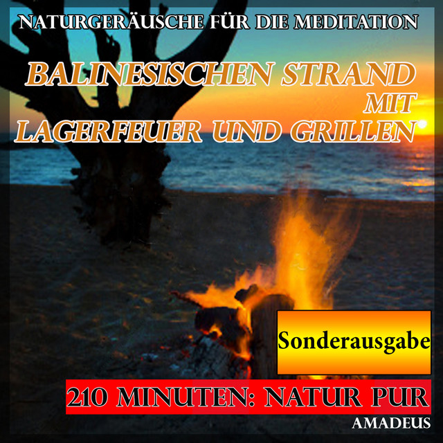 Naturgeräusche für die Meditation: Balinesischen Strand mit Lagerfeuer und Grillen: Sonderausgabe cover art