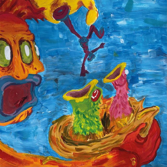 "FLEURAISON" gouache sur papier, 100 x 70cm cover art