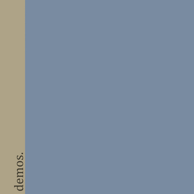 demos. cover art