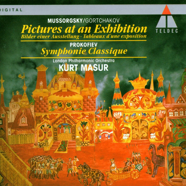 Mussorgsky/Gortchakov : Pictures at an Exhibition & Prokofiev : Classical Symphony cover art