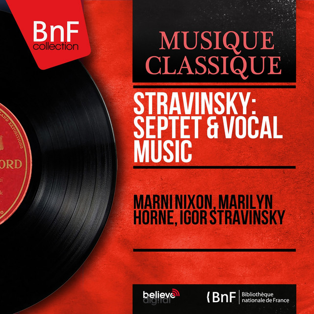 Stravinsky: Septet & Vocal Music (Mono Version) cover art