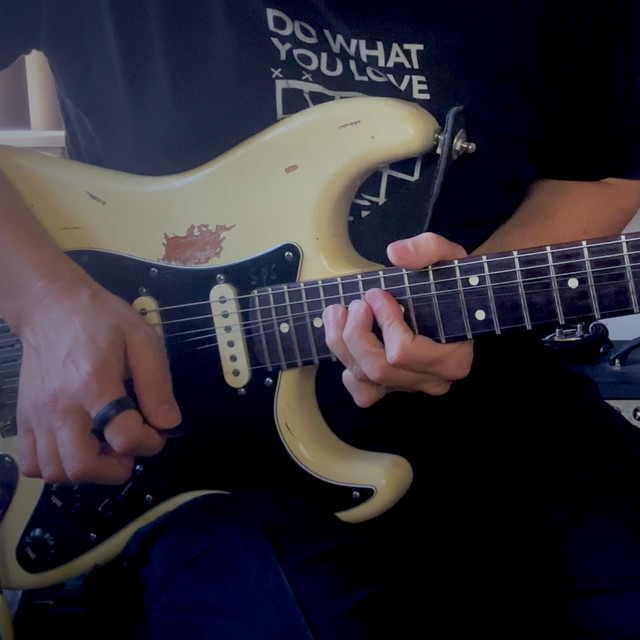 Feel-good Vintage Blues Guitar Backing Track Jam (C) album image