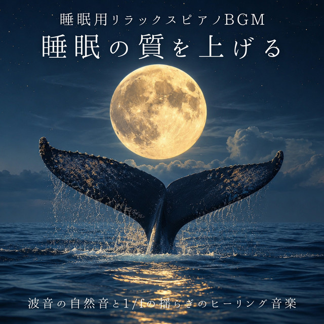 Relaxing Sleep Piano Music - Ocean Wave Nature Sounds and 1/f Fluctuation Healing Music for Better Sleep Quality cover art