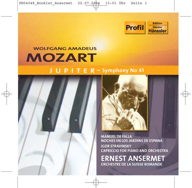 Mozart: Symphony No. 41 / Falla: Noches En Los Jardines De España / Stravinsky: Capriccio