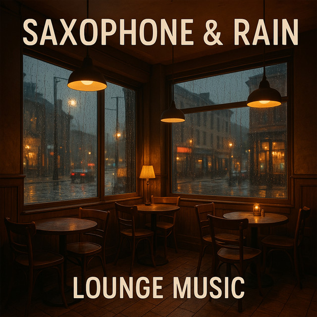 Saxophone & Rain: Cozy Cafe Lounge Music cover art