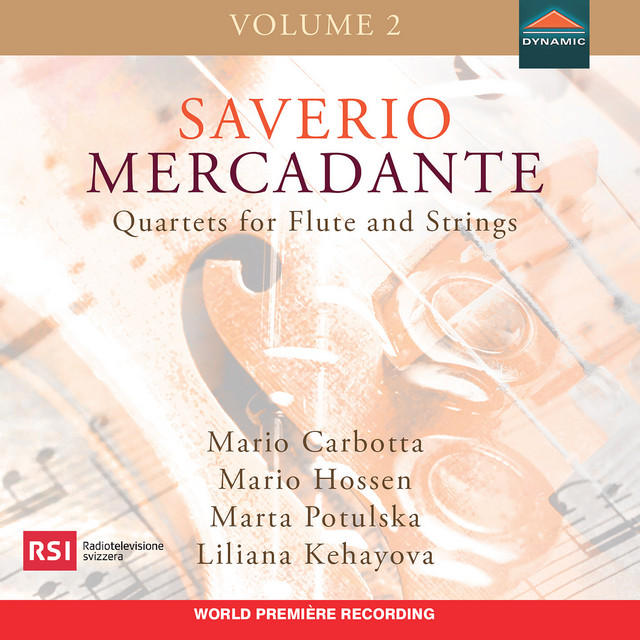 Mercadante: Quartets for Flute & Strings, Vol. 2