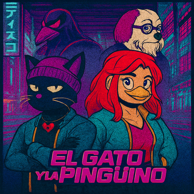 El gato y la Pingüino