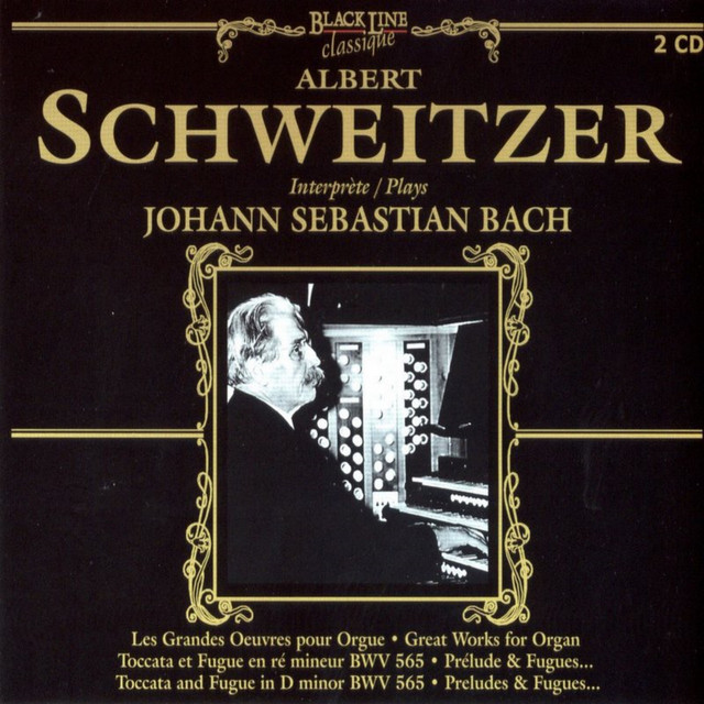 Albert Schweitzer Plays Johann Sebastian Bach cover art