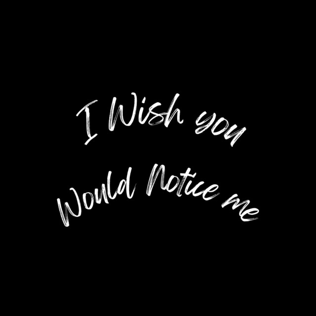 I Wish You Would Notice Me cover art