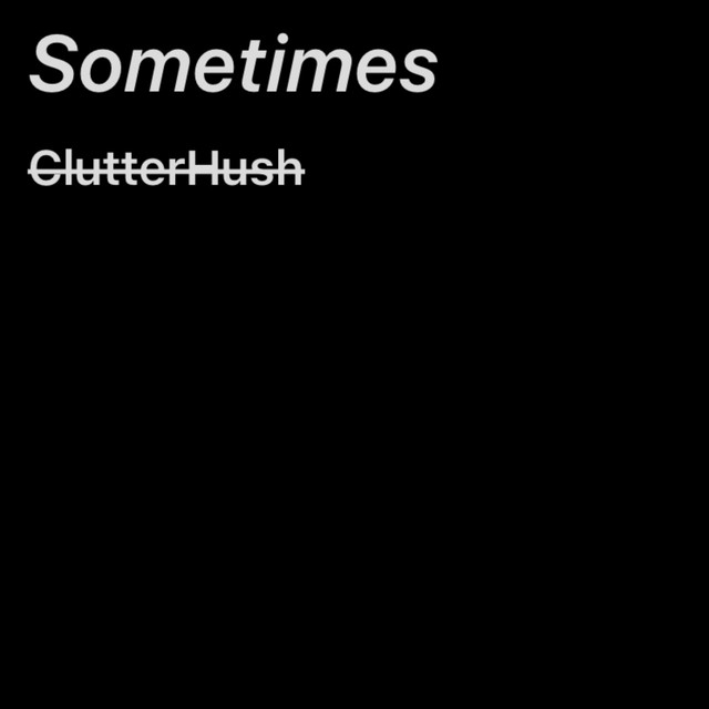 Sometimes cover art