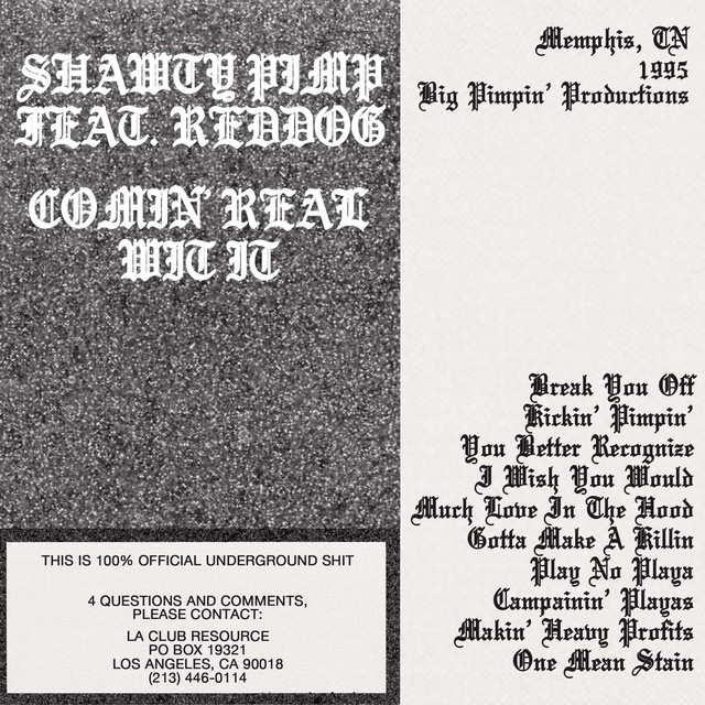 Comin' Real Wit It cover art