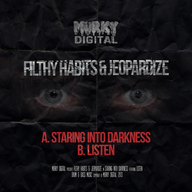 Staring into darkness artwork
