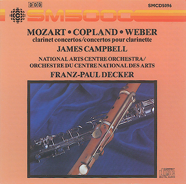 Mozart / Copland / Weber: Clarinet Concertos cover art