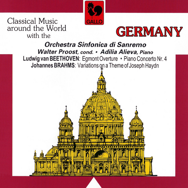 Beethoven: Egmont Overture, Op. 84, Piano Concerto No. 4, Op. 58 & Brahms: Variations on a Theme by Haydn, Op.56 (Live) cover art