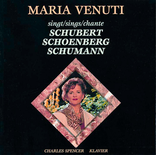 Venuti, Maria: Schubert / Schoenberg / Schumann cover art