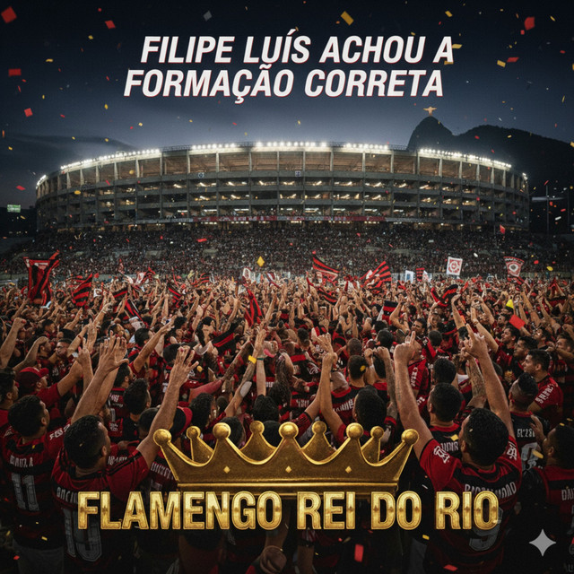 Filipe Luís achou a formação correta, Flamengo rei do Rio