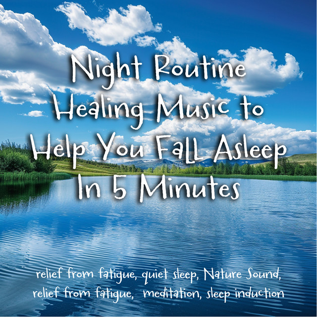 Night Routine Healing Music to Help You Fall Asleep In 5 Minutes relief from fatigue, quiet sleep, Nature Sound, relief from fatigue, meditation, sleep induction cover art