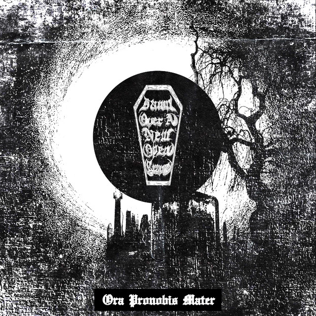 Dawn over a new open grave
