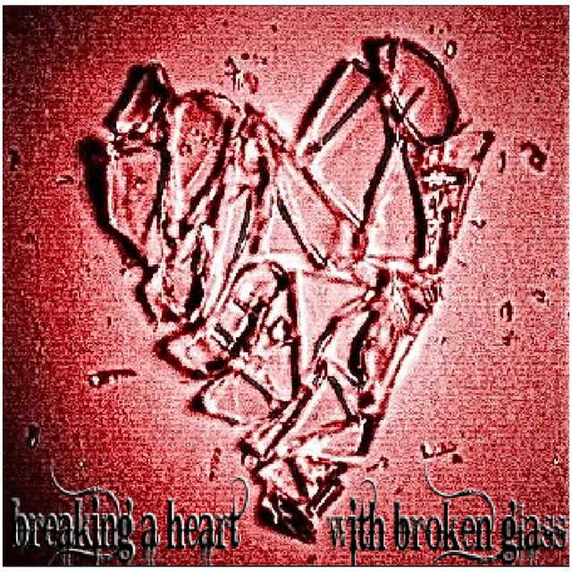 breaking a heart with broken glass cover art