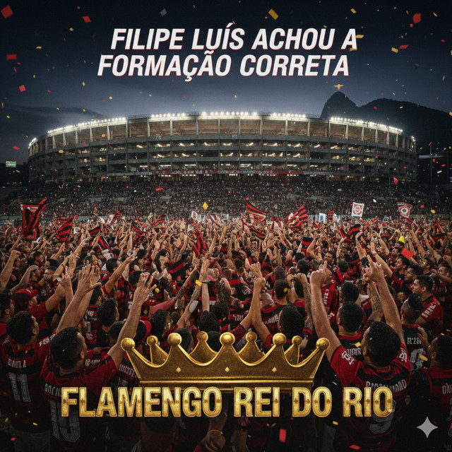 Filipe Luís achou a formação correta, Flamengo rei do Rio